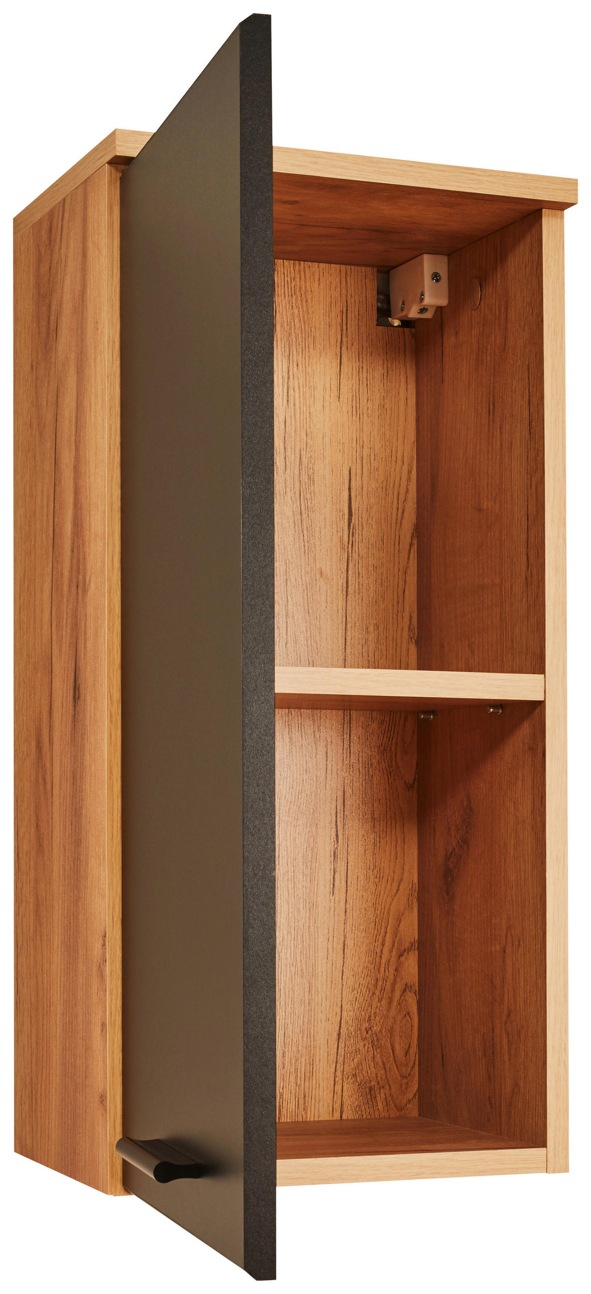 HÄNGESCHRANK 30/60/25 cm  - Schwarz/Eiche Artisan, MODERN, Holzwerkstoff/Kunststoff (30/60/25cm) - MID.YOU