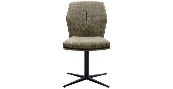 STUHL - Schwarz/Grün, Design, Textil/Metall (48/88/63cm) - Novel