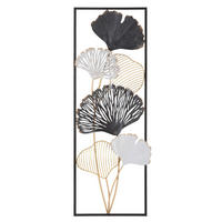 WANDDEKO  31/90/3.5 cm   - Goldfarben/Schwarz, Basics, Metall (31/90/3.5cm)