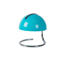 TISCHLEUCHTE Cato 23.5/23.5/25 cm  - Blau/Chromfarben, Design, Glas/Metall (23.5/23.5/25cm) - Lucide