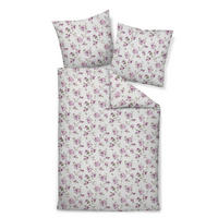 BETTWÄSCHE Biber 155/220 cm  - Beere, Design, Textil (155/220cm) - Janine