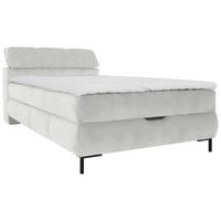 BOXBETT 120/200 cm  in Creme  - Creme/Schwarz, Konventionell, Holz/Holzwerkstoff (120/200cm) - Xora
