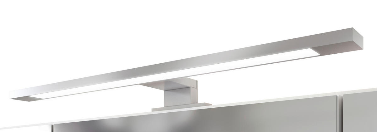 SPIEGELSCHRANK 60/64/20 cm  - Alufarben/Graphitfarben, Natur, Glas/Holzwerkstoff (60/64/20cm) - Xora