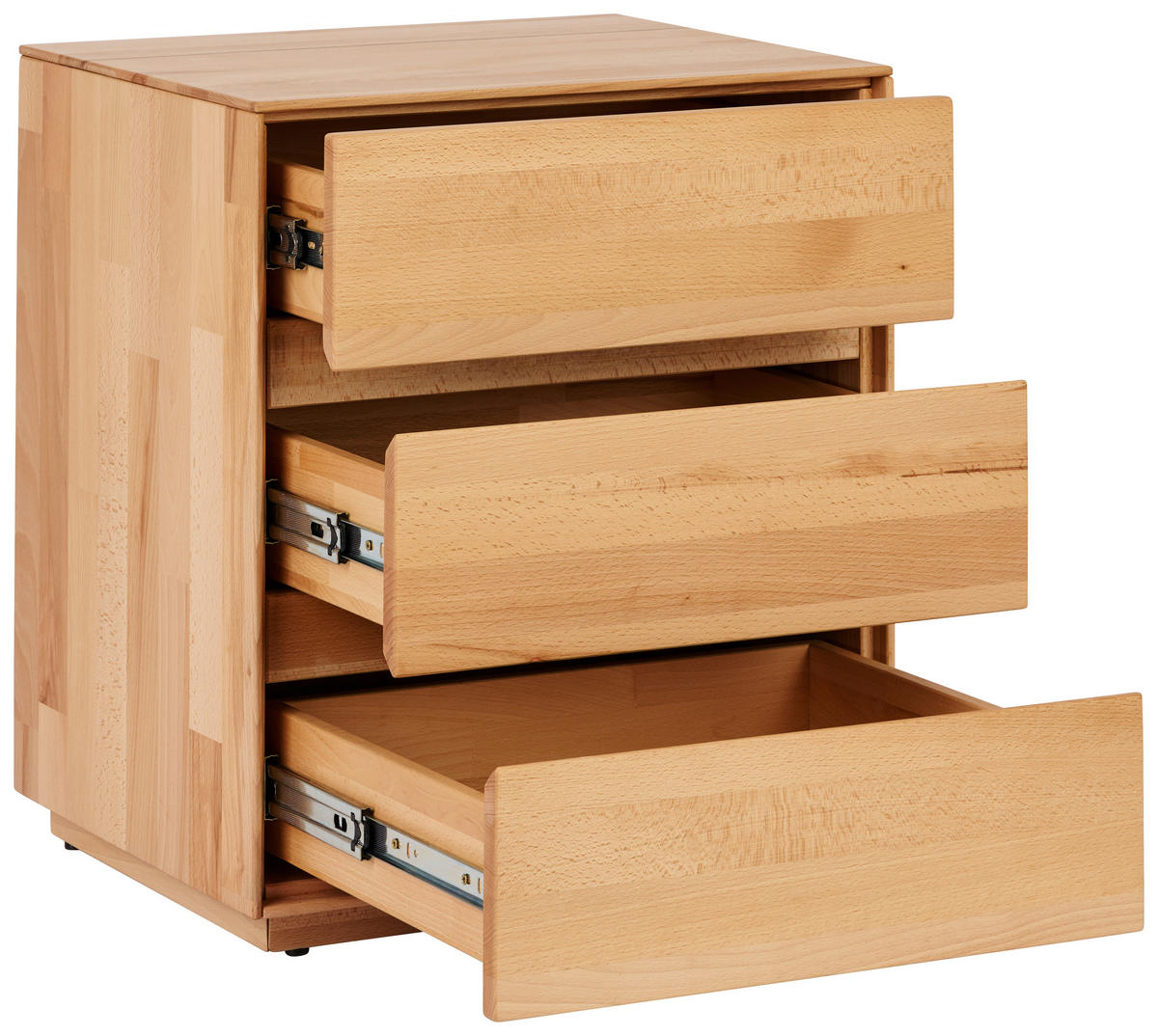 NACHTSCHRANK 50/60/40 cm Kernbuche massiv  - Kernbuche, Natur, Holz (50/60/40cm) - MID.YOU
