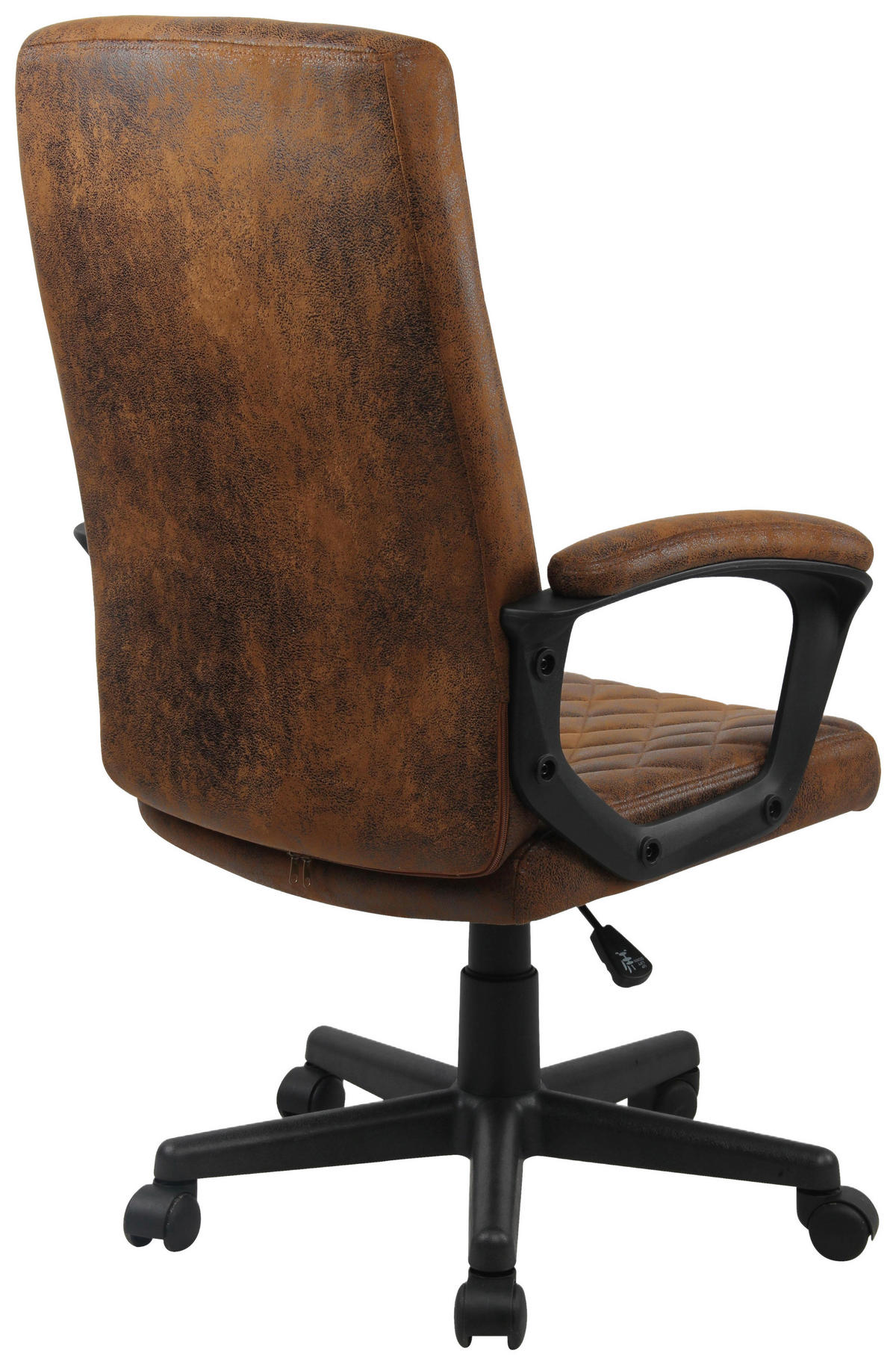 DREHSTUHL  in Mikrofaser Bronzefarben  - Schwarz/Bronzefarben, Basics, Kunststoff/Textil (61/110/59cm) - MID.YOU