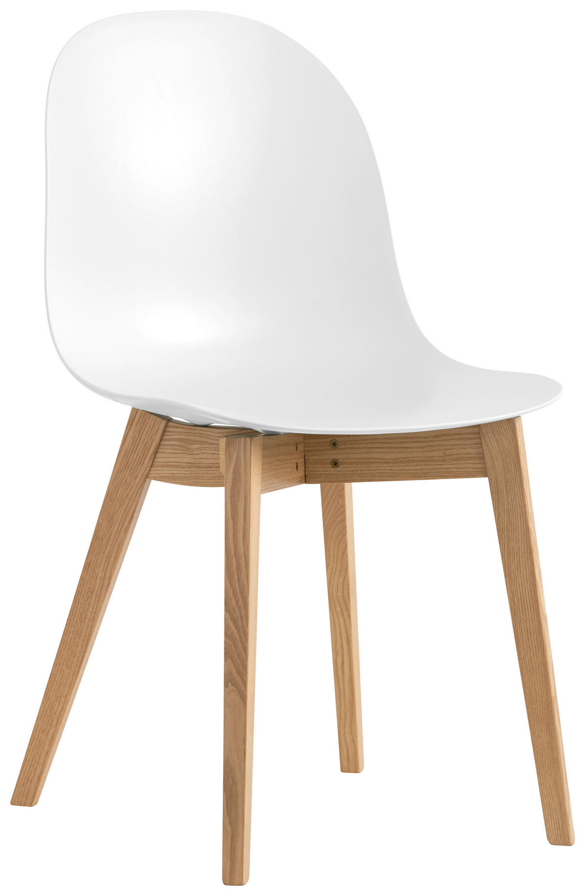 GARTENSTUHL-SET Eiche Weiß, Eichefarben  - Eichefarben/Weiß, LIFESTYLE, Holz/Kunststoff (50/50/50cm) - Connubia 