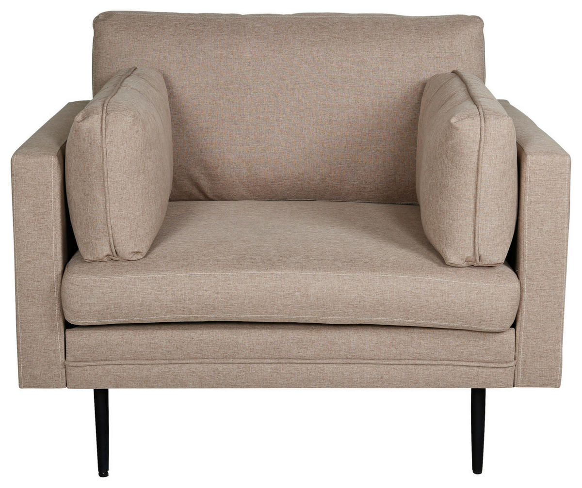 SESSEL in Textilgeflecht Schwarz, Hellbraun  - Hellbraun/Schwarz, Design, Kunststoff/Textil (110/84/86cm) - Livetastic