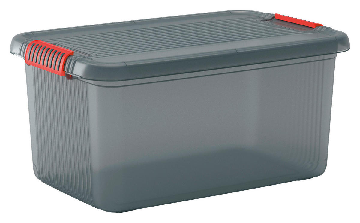 AUFBEWAHRUNGSBOX 39/28/59 cm     - Orange/Grau, KONVENTIONELL, Kunststoff (39/28/59cm) - Keter