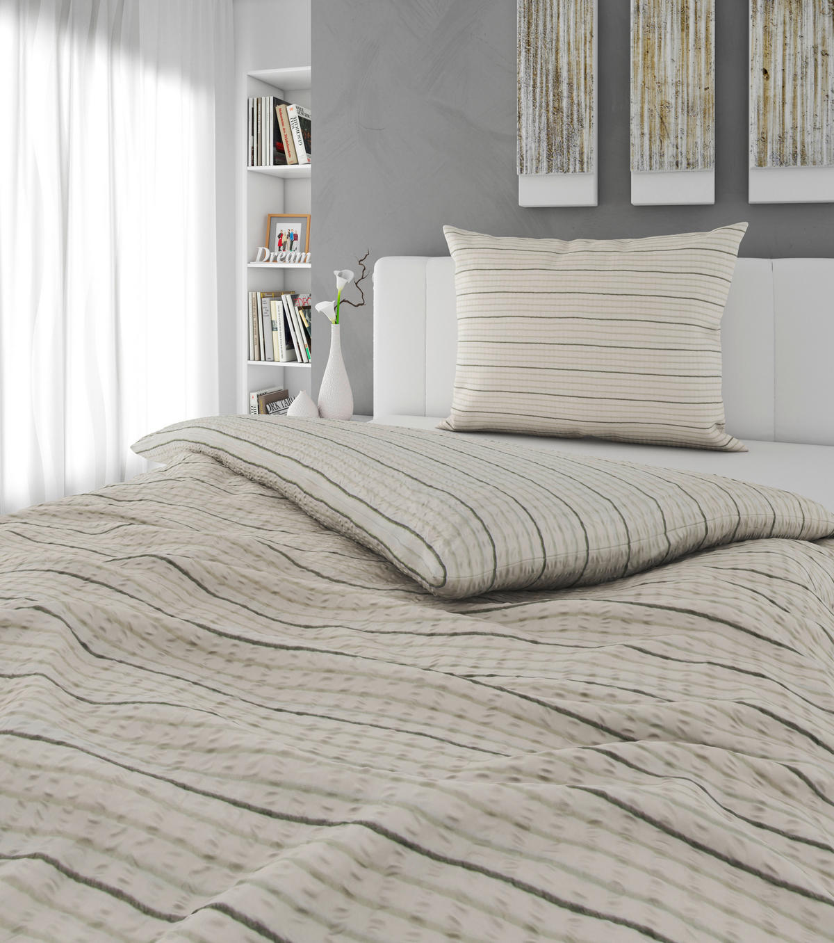 POVLEČENÍ - zelená, Konvenční, textil (140/200cm) - Esposa