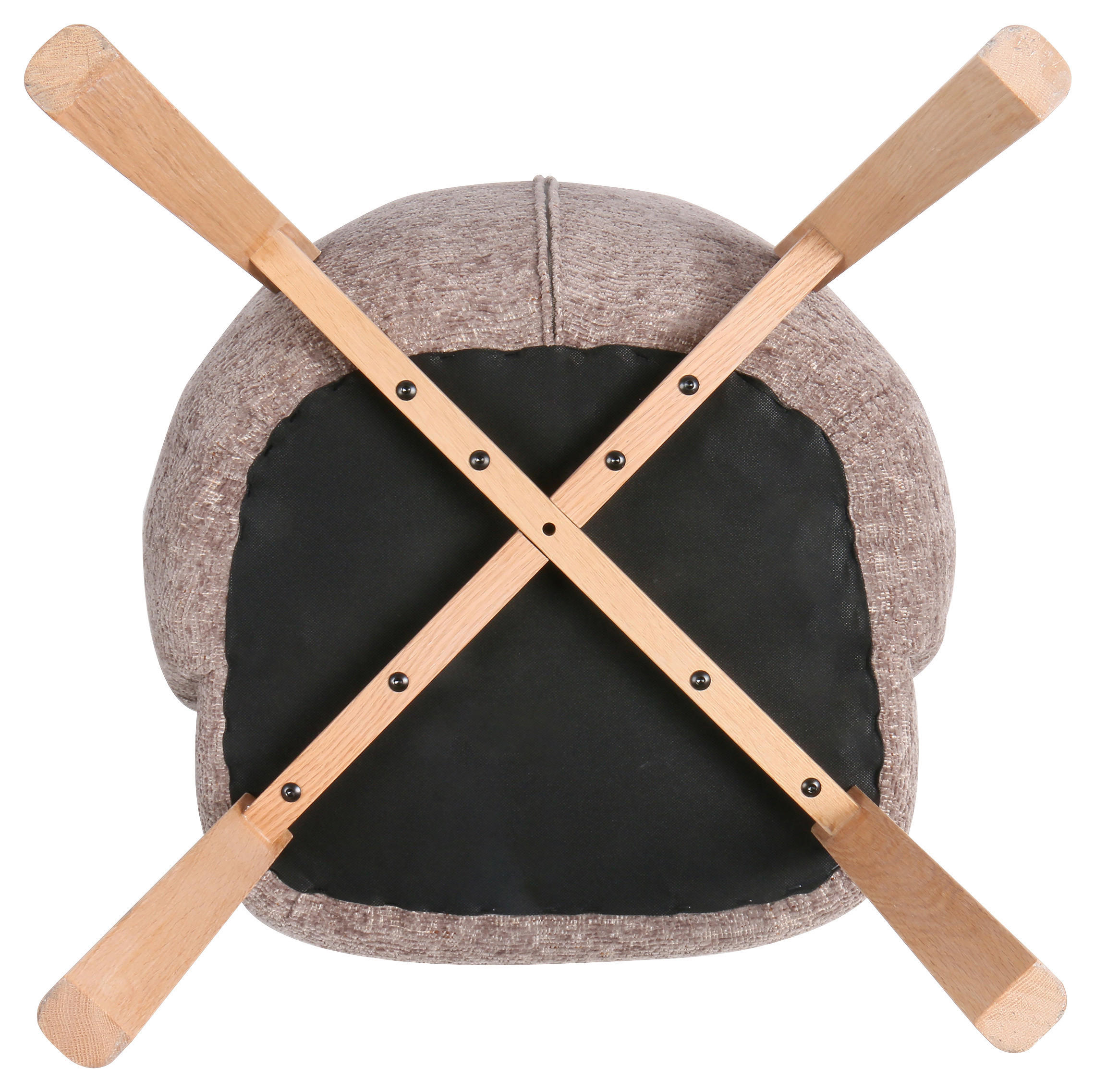 ARMLEHNSTUHL in Holz, Textil Braun, Naturfarben  - Braun/Naturfarben, MODERN, Holz/Textil (58/82/60cm) - MID.YOU