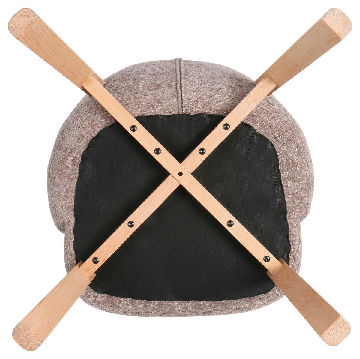 ARMLEHNSTUHL - Braun/Naturfarben, MODERN, Holz/Textil (58/82/60cm) - MID.YOU