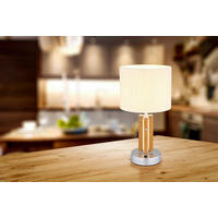 LED-TISCHLEUCHTE TAUGUS   - Dunkelbraun/Naturfarben, Design, Holz/Kunststoff (25kg)
