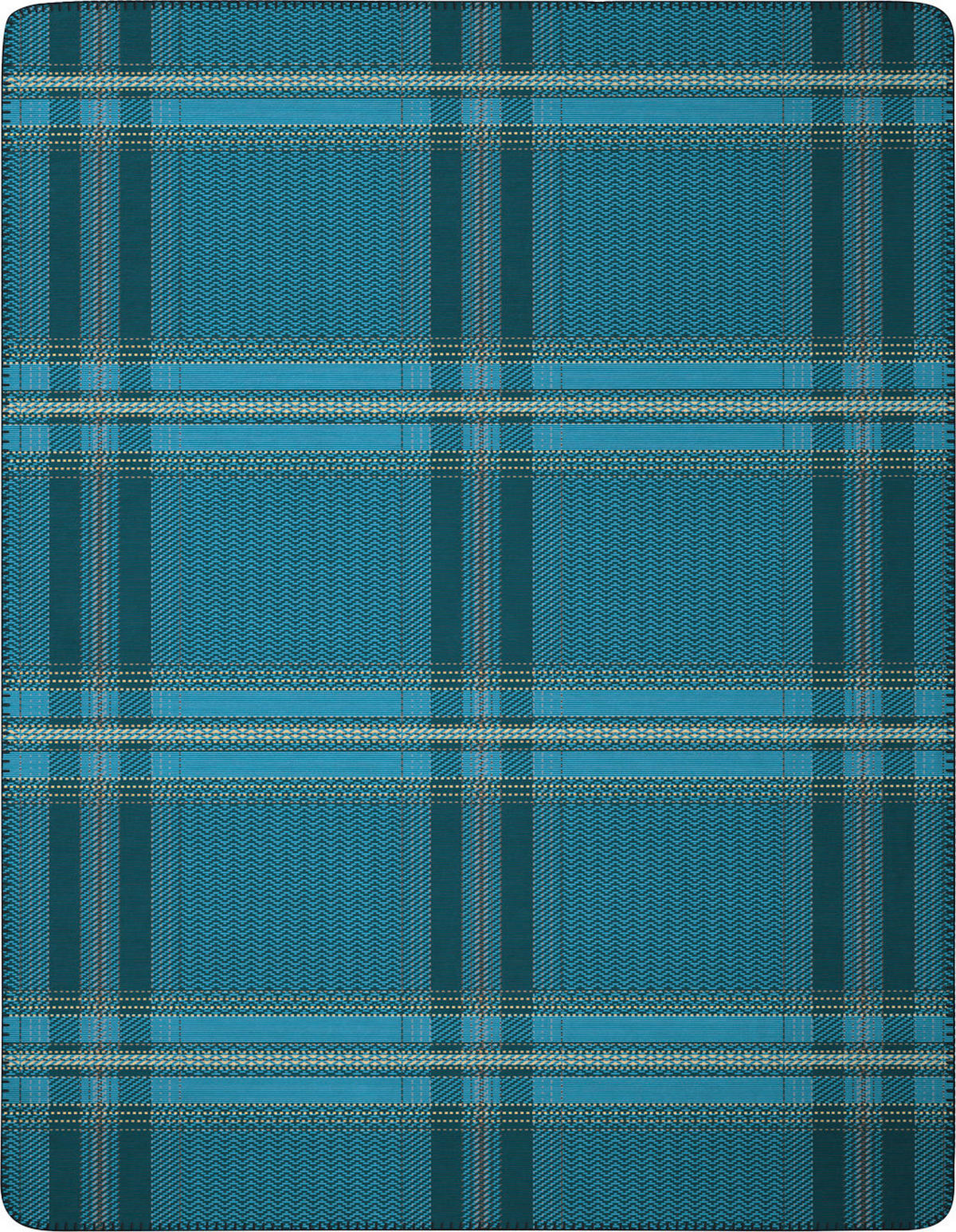 DECKE 150/200 cm  - Petrol, Basics, Textil (150/200cm)