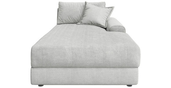 BIGSOFA Cord Perlmutt  - Perlmutt/Schwarz, MODERN, Kunststoff/Textil (117/93/190cm) - Carryhome