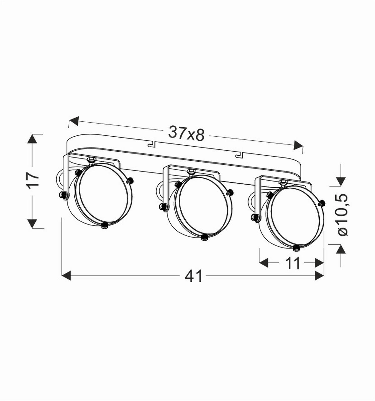 STRAHLER Crazy 41/11 cm   - Chromfarben/Transparent, KONVENTIONELL, Metall (41/11cm)