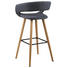 BARHOCKER in Textil Dunkelgrau - Eichefarben/Dunkelgrau, Design, Holz/Textil (55/98/46,5cm) - Carryhome BARHOCKER in Textil Dunkelgrau - Eichefarben/Dunkelgrau, Design, Holz/Textil (55/98/46,5cm) - Carryhome