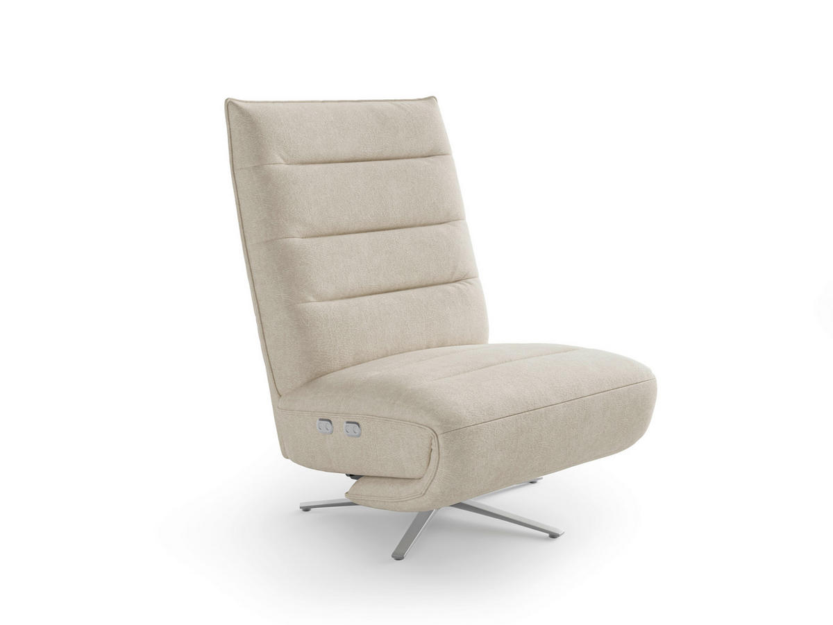 RELAXAČNÉ KRESLO, textil, strieborná - strieborná, Basics, kov/textil (80/109/98cm) - Sit & More