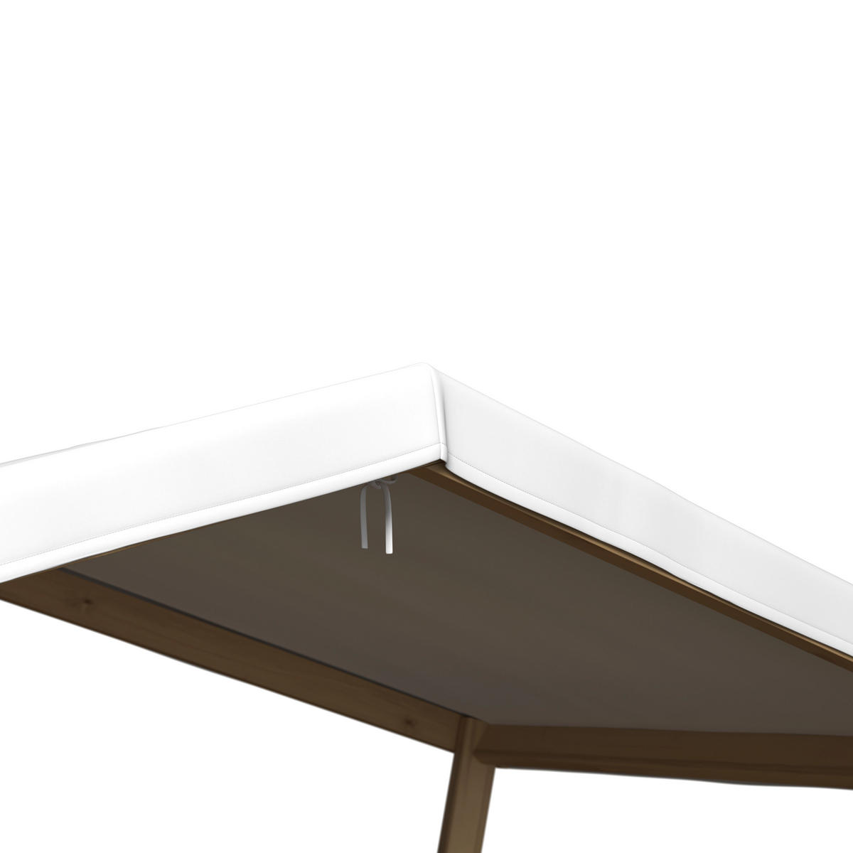 GARTENSET  - Creme/Akaziefarben, MODERN, Holz/Textil (210/183/120cm) - Ambia Garden