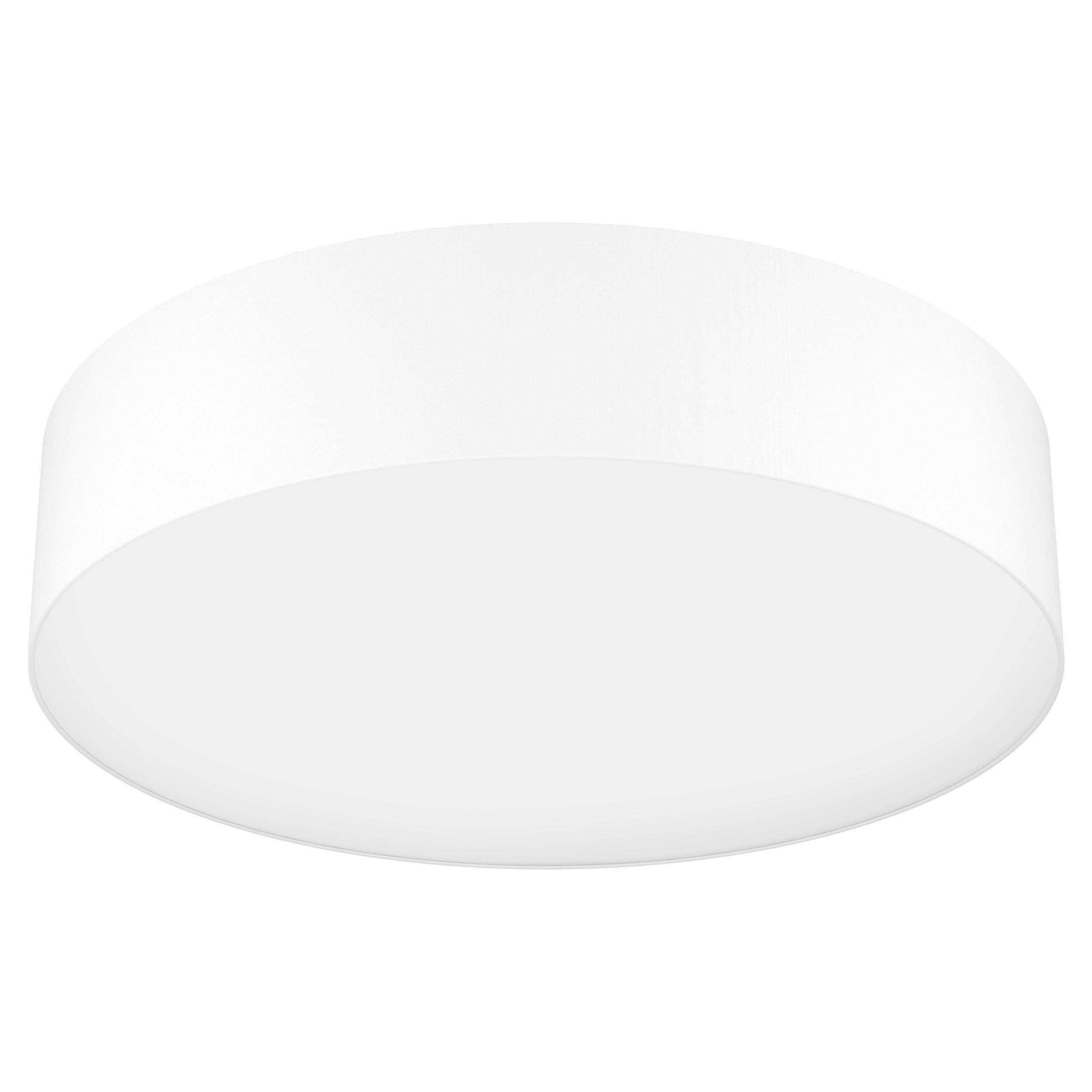 STROPNÉ LED SVIETIDLO, 57/57/15 cm - biela, Basics, kov (57/57/15cm) - Eglo