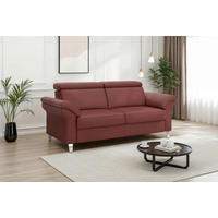 2-SITZER-SOFA ARNGAST E Rotbraun Echtleder  - Chromfarben/Rotbraun, Basics, Leder/Textil (156/84/93cm) - Sit & More