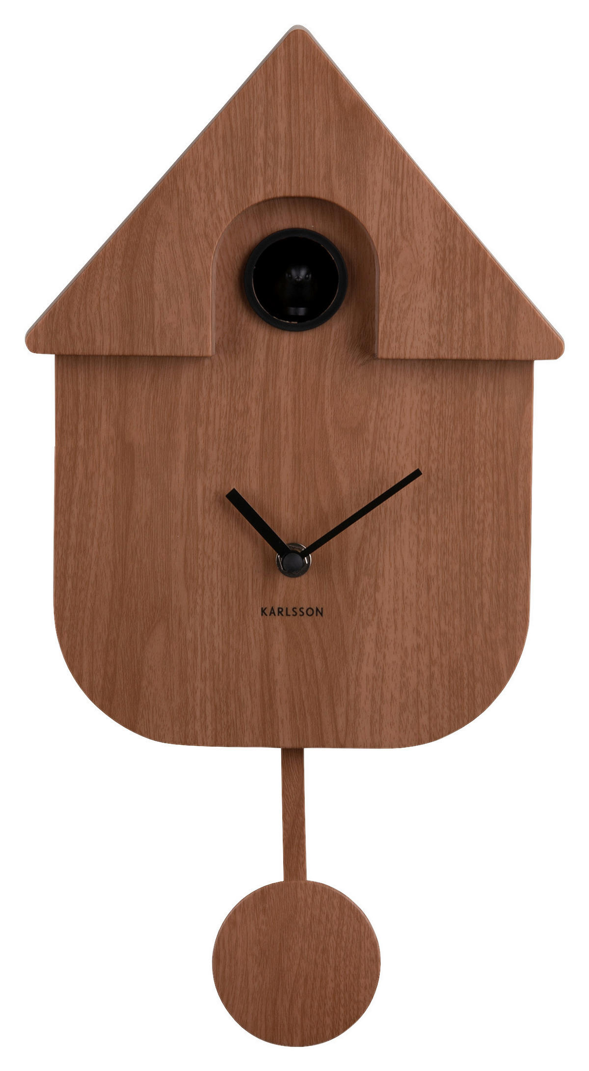 WANDUHR 21,5/41/8,5 cm   - Braun, Basics, Kunststoff (21,5/41/8,5cm) - Karlsson