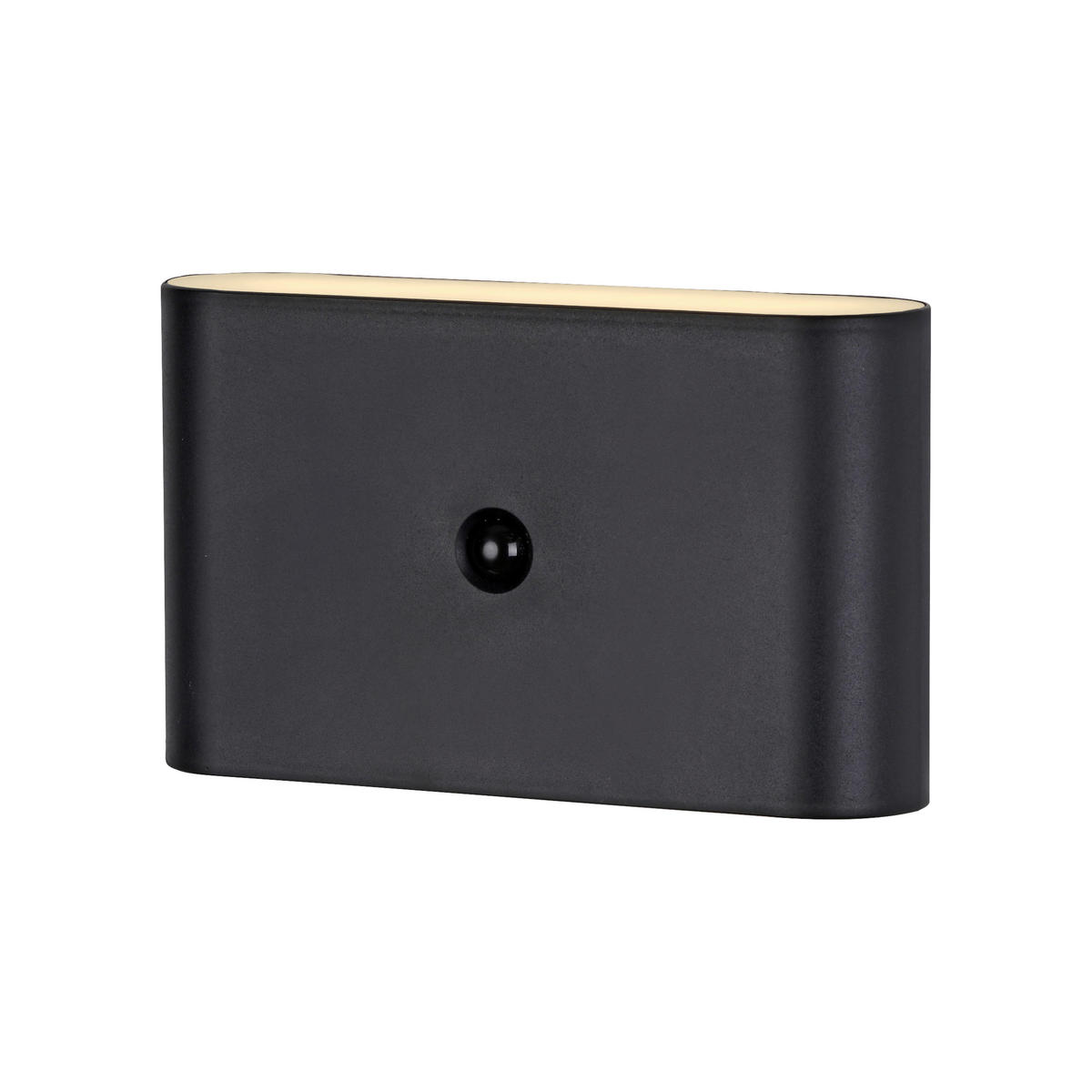 AKKU-WANDLEUCHTE 16/6,5/9,5 cm   - Schwarz, Design, Kunststoff/Metall (16/6,5/9,5cm)