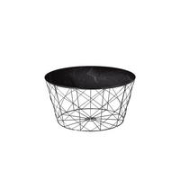 DOHÁNYZÓASZTAL fém, üveg 80/80/45 cm   - fekete, Design, üveg/fém (80/80/45cm) - Livetastic