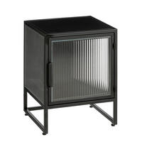 NOĆNI ORMARIĆ crna   - crna, Basics, metal (38/35/50cm)