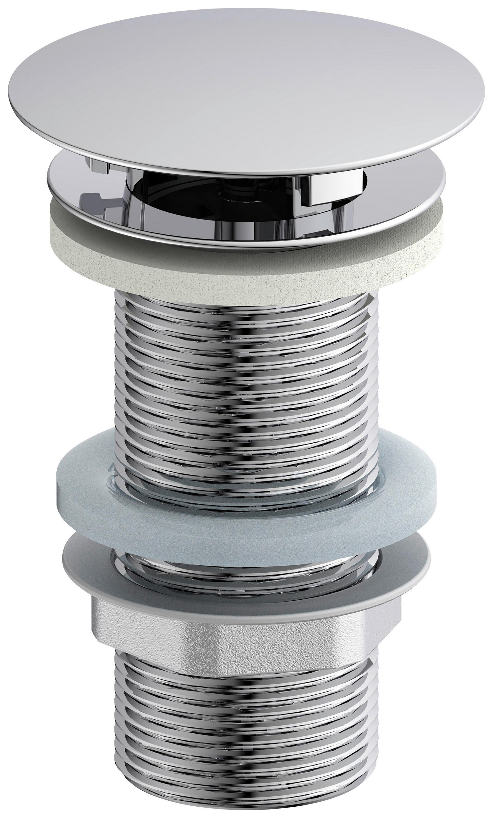 ABLAUFVENTIL 98807500  - Chromfarben, Basics, Metall (7,0/6,5cm) - Schütte