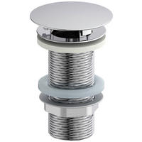 ABLAUFVENTIL  - Chromfarben, Basics, Metall (7,0/6,5cm) - Xora