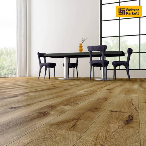 LANDHAUSDIELE, Eiche Wild Gesund Diele  per  m² - Design (180/17,5/1,1cm) - Weitzer Parkett