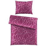 BETTWÄSCHE FLEUR Satin 140/200 cm  - Beere, KONVENTIONELL, Textil (140/200cm) - Boxxx