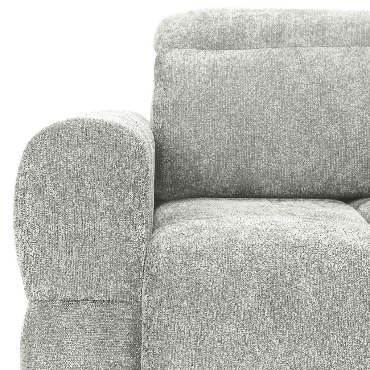 ECKSOFA Mintgrün Chenille Bettkasten, Rücken echt, Kopfteilverstellung, Sitztiefenverstellung  - Schwarz/Mintgrün, MODERN, Kunststoff/Textil (268/165cm) - Carryhome