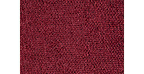ECKSOFA in Webstoff Rot, Bordeaux  - Bordeaux/Rot, Design, Textil/Metall (284/184cm) - Dieter Knoll