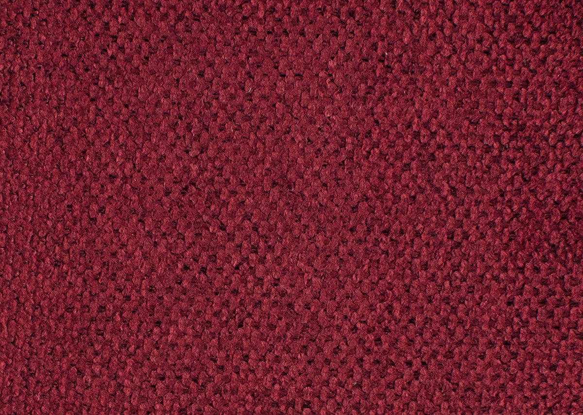 ECKSOFA in Webstoff Rot, Bordeaux  - Bordeaux/Rot, Design, Textil/Metall (184/284cm) - Dieter Knoll