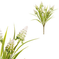 UMELÝ KVET 33 cm - modrá/biela, Basics, plast (33cm)