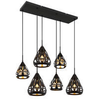 ZÁVĚSNÉ SVÍTIDLO, 90/43/120 cm  - černá, Basics, kov/plast (90/43/120cm) - Globo
