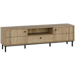 LOWBOARD  in 170/49,2/37 cm  - Eichefarben/Schwarz, MODERN, Holzwerkstoff/Kunststoff (170/49,2/37cm) - Carryhome