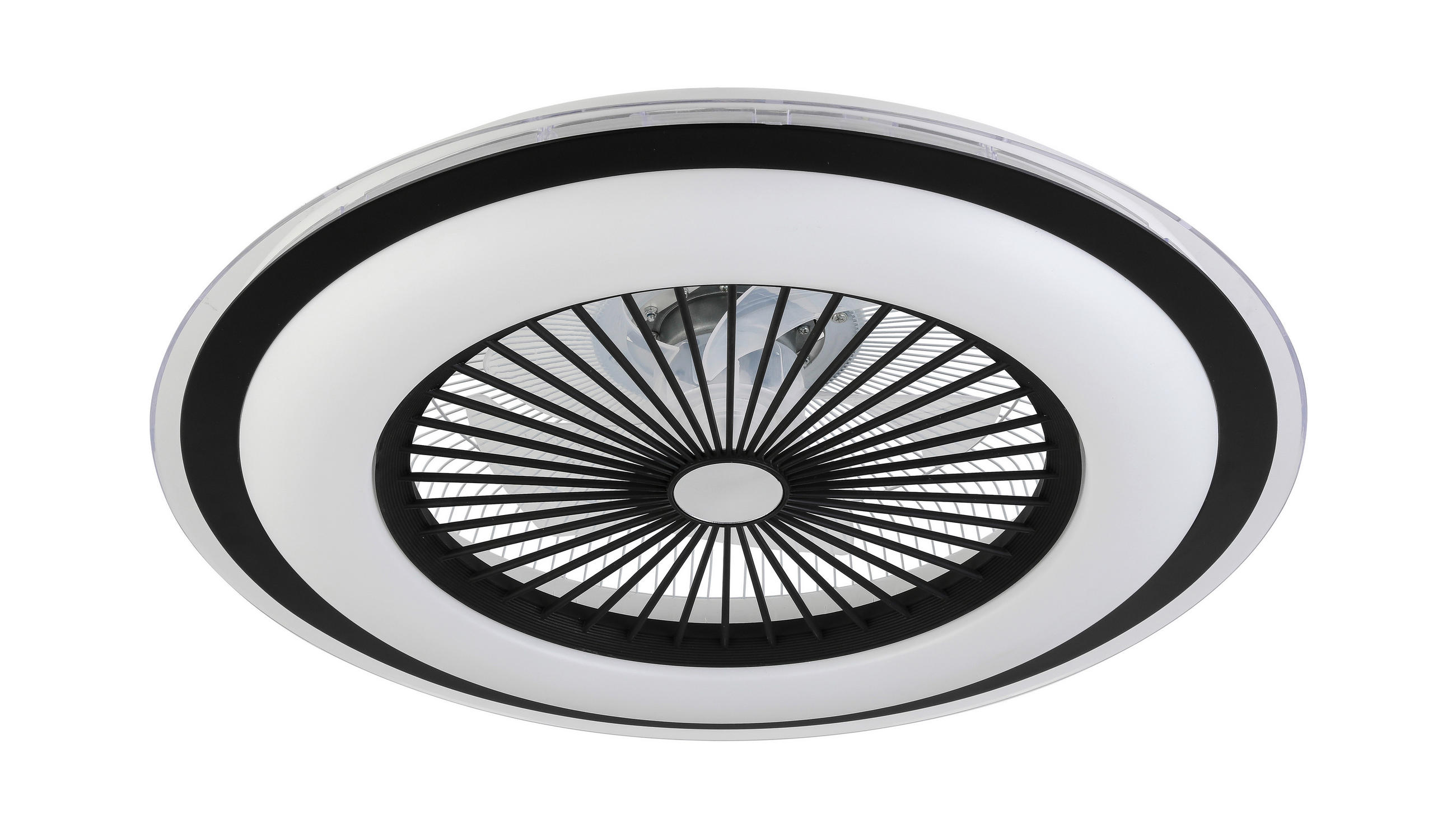 PLAFONSKI VENTILATOR - providno/bela, Trendi, metal/plastika (60/19cm) - Mican