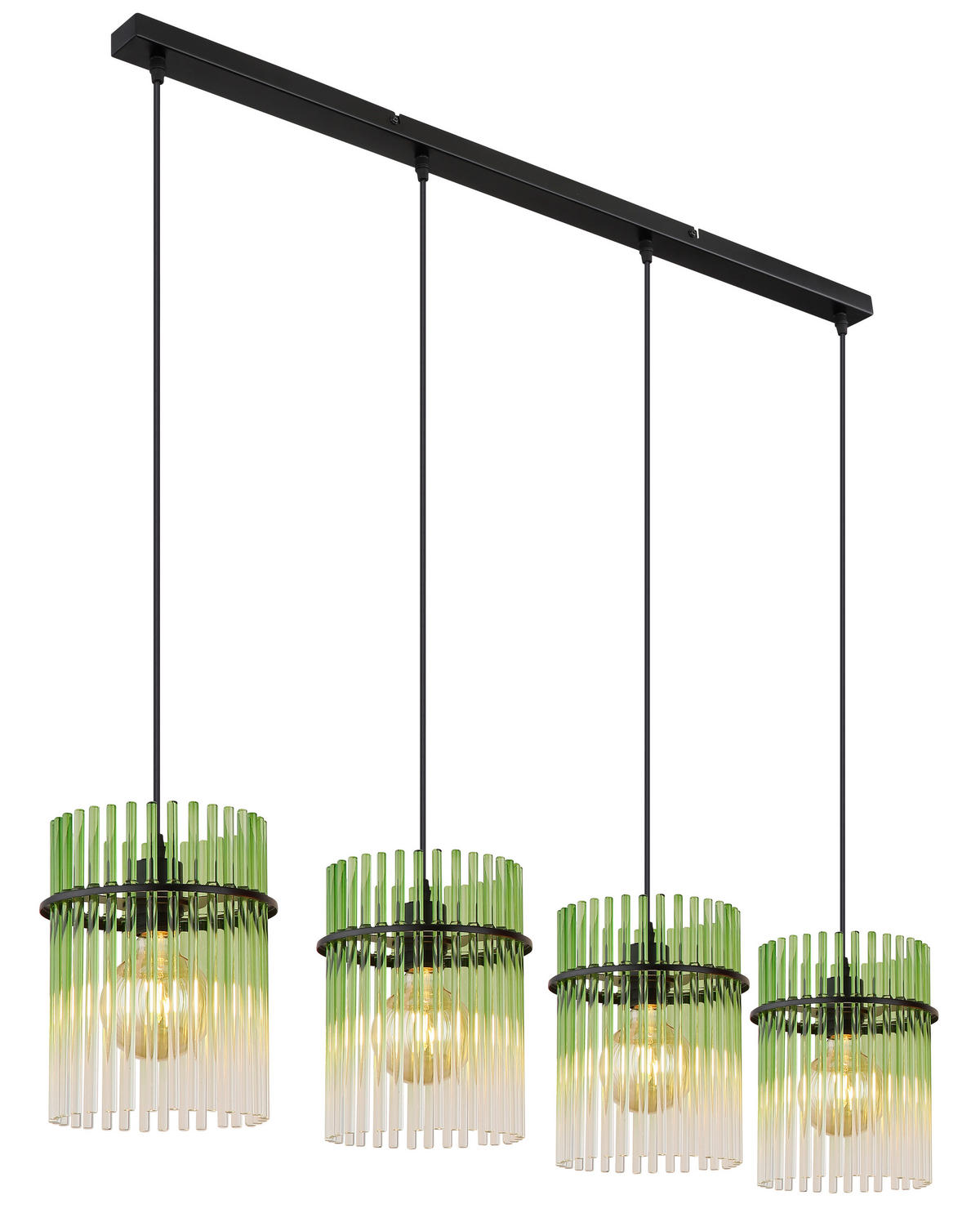 ZÁVĚSNÉ SVÍTIDLO, 110/20/140 cm  - černá/zelená, Basics, kov/plast (110/20/140cm) - Globo