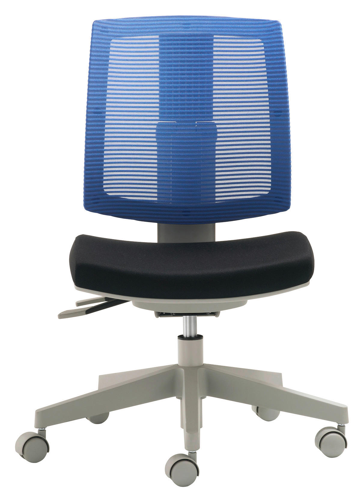 OTOČNÁ ŽIDLE PRO MLADÉ, modrá, šedá, černá - šedá/modrá, Basics, kov/plast (59/84-97/65cm) - Stylife