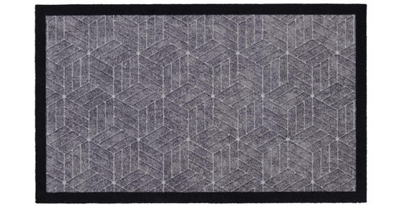 FUßMATTE 45/75 cm Cube - Grau, KONVENTIONELL, Kunststoff/Textil (45/75cm) - Esposa