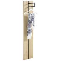 GARDEROBENPANEEL  in 35/175/35 cm  - Eichefarben/Schwarz, Natur, Holz/Metall (35/175/35cm) - Linea Natura
