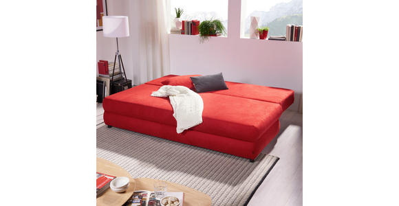 SCHLAFSOFA in Textil Rosa - Schwarz/Rosa, Design, Kunststoff/Textil (208/73-90/102cm) - Hom`in