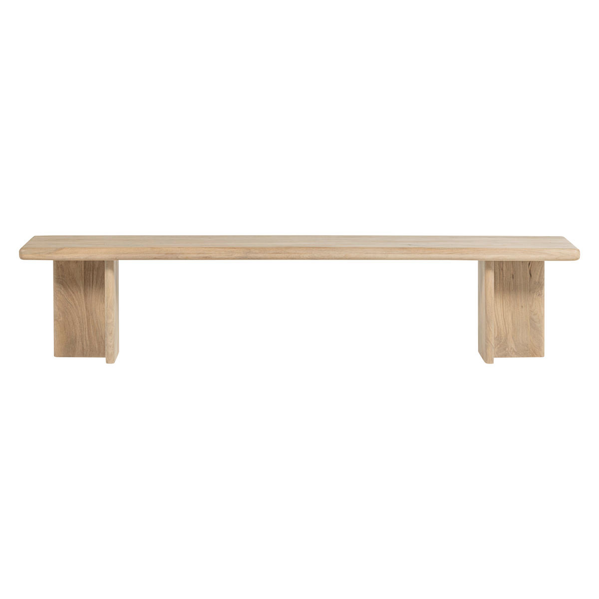 SITZBANK 220/47/45 cm Naturfarben Mangoholz massiv  - Naturfarben, MODERN, Holz (220/47/45cm) - Livetastic