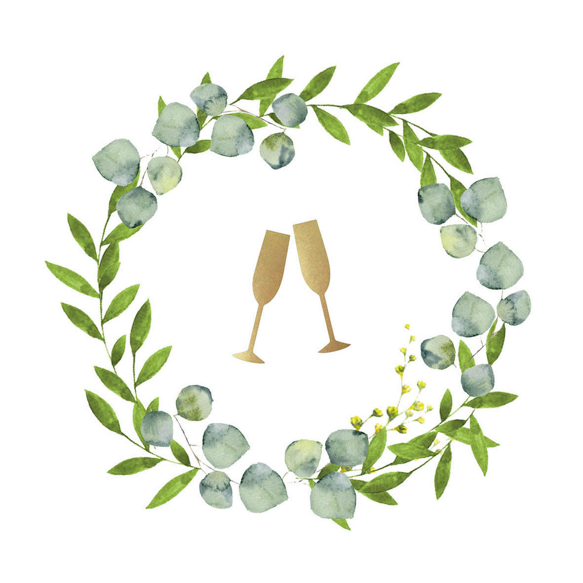 SERVIETTE  12,5/12,5 cm   - Multicolor, Natur, Papier (12,5/12,5cm) - PPD