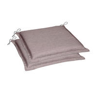 GARTENSITZKISSENSET Uni  - Taupe, Basics, Textil (45/5/47cm)