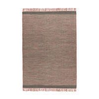 HANDWEBTEPPICH Wohnzimmer 170/240 cm Grau, Rosa rechteckig  - Rosa/Grau, Basics, Textil (170/240cm) - Kayoom