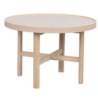 SOFFBORD i trä, keramik 60/40 cm  - vit/ekfärgad, Klassisk, trä/keramik (60/40cm) - Rowico