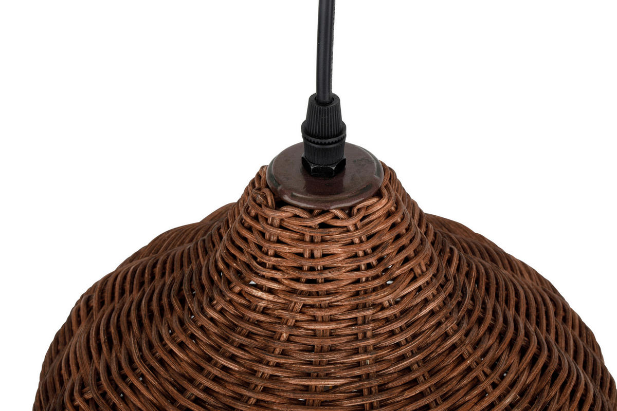 HÄNGELEUCHTE 26,5/150 cm    - Braun, Trend, Holz/Metall (26,5/150cm) - Collett's Monde